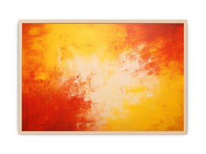Red Yellow Abstract Streched canvas