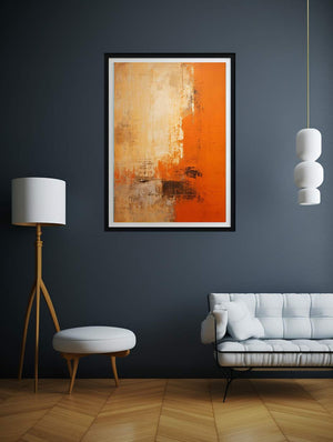 Orange Abstract Painting