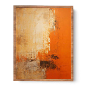 Orange Abstract Painting Poster