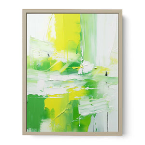 Green Yellow Abstract Art Print