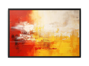 Yellow Red Abstract Canvas Print