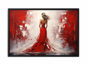 Crimson Aura Canvas Print