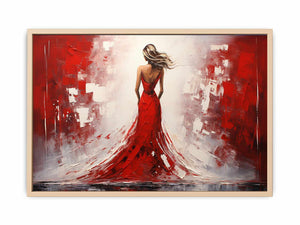Crimson Aura Streched canvas