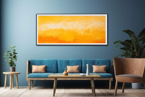 Orange Yellow Abstract Painting