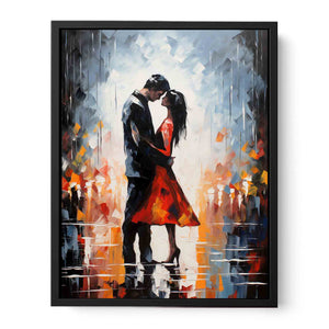 Couple Modern Art Painting Canvas Print