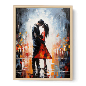 Couple Modern Art Painting Streched canvas
