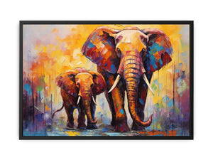 Elephant Modern Art Painting Canvas Print