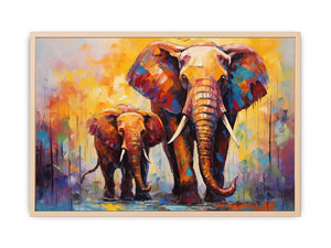 Elephant Modern Art Painting Streched canvas