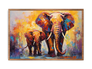 Elephant Modern Art Painting Poster