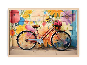 Modern Bicycle Art Painting Streched canvas