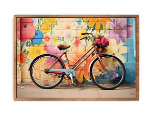 Modern Bicycle Art Painting Poster