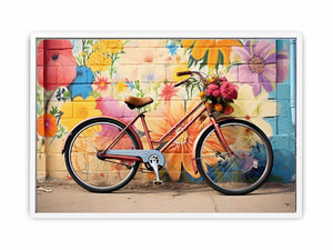 Modern Bicycle Art Painting Framed Print