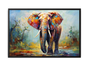 Modern art Elephant Teeth Painting Canvas Print