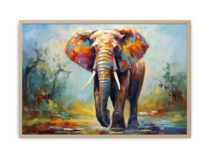 Modern art Elephant Teeth Painting Art Print