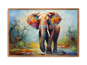Modern art Elephant Teeth Painting Poster