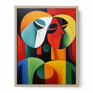 Modern art Three Ladies Painting Art Print