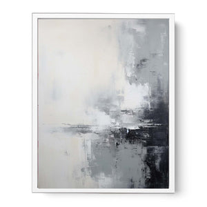 Abstract Grey Painting Framed Print