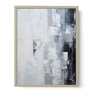 Abstract Knife Grey Art Painting Art Print