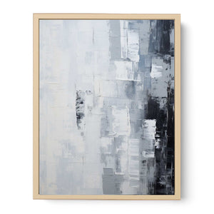 Abstract Knife Grey Art Painting Streched canvas