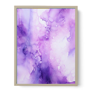Purple Abstract Painting Art Print