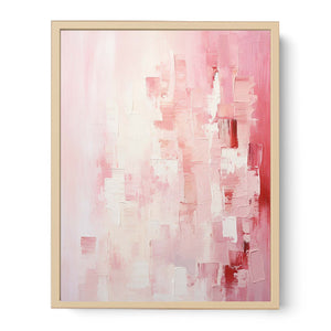 Abstract Pink Painting Streched canvas