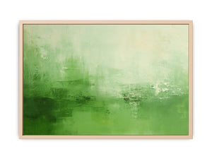 Green Abstract Painting Streched canvas