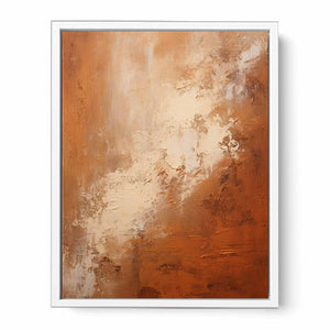 Abstract Brown Painting Framed Print