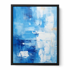 Abstract Blue Painting Canvas Print