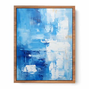 Abstract Blue Painting Poster