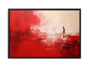 Red Abstract Painting Canvas Print