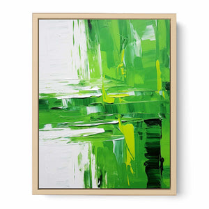 Abstract Green Painting Streched canvas