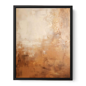 Brown Abstract Painting Canvas Print
