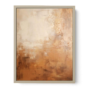 Brown Abstract Painting Art Print