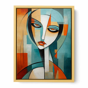 Cubist Woman Streched canvas