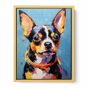 Abstract Dog Streched canvas