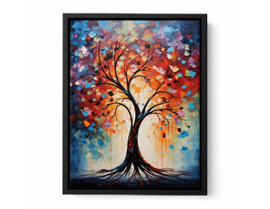 Tree Modern Art Painting Canvas Print