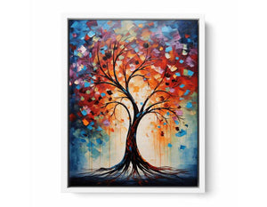 Tree Modern Art Painting Framed Print