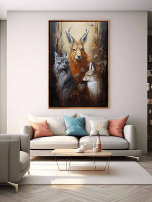 Three Animal Modern Art Painting