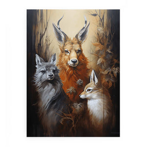 Three Animal Modern Art Painting