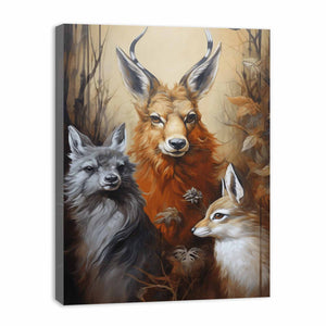 Three Animal Modern Art Painting