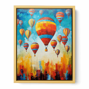 Hot Balloons Modern Painting Streched canvas