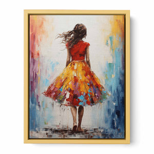 Chromatic Bloom Streched canvas