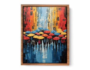 Umbrella Modern Art Painting Poster