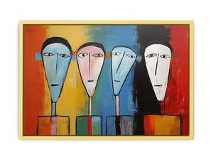 Cubist Portrait Streched canvas
