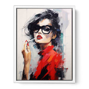 Crimson Haze Framed Print