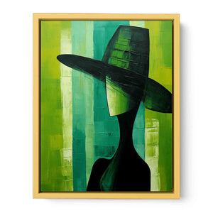 Emerald Fragments Streched canvas