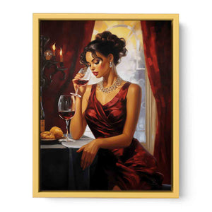 Evening Uncorked Streched canvas