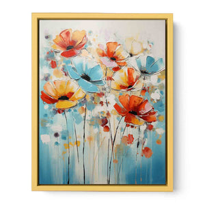 Colorful Flowers Streched canvas