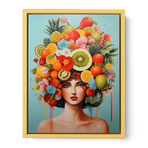 Flower head Streched canvas