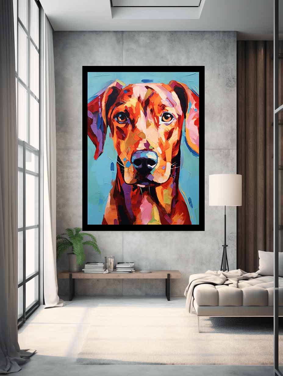 Red Dog Painting